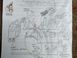 A drawing of a machine and writing Description automatically generated with medium confidence